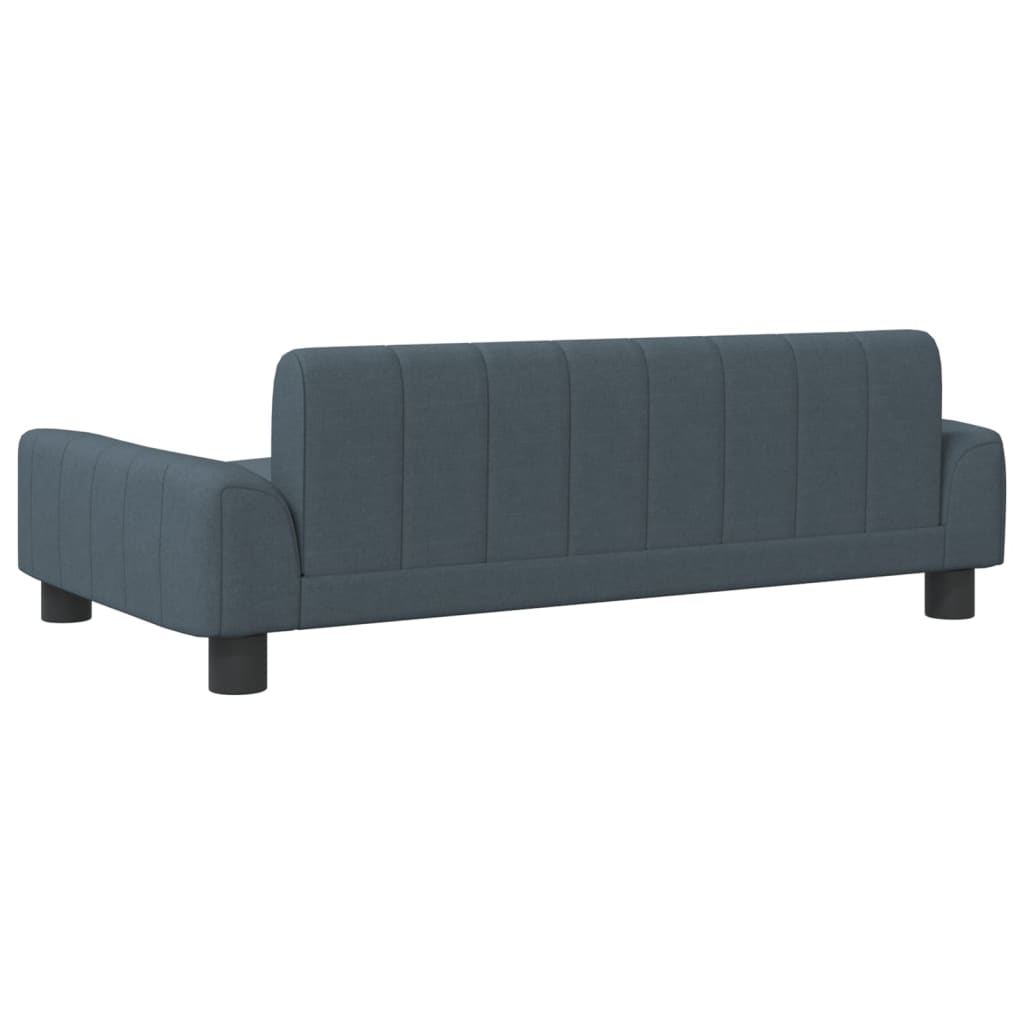 Kindersofa Dunkelgrau 90x53x30 cm Stoff