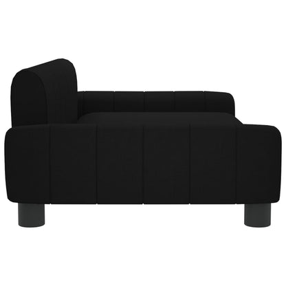 Kindersofa Schwarz 90x53x30 cm Stoff