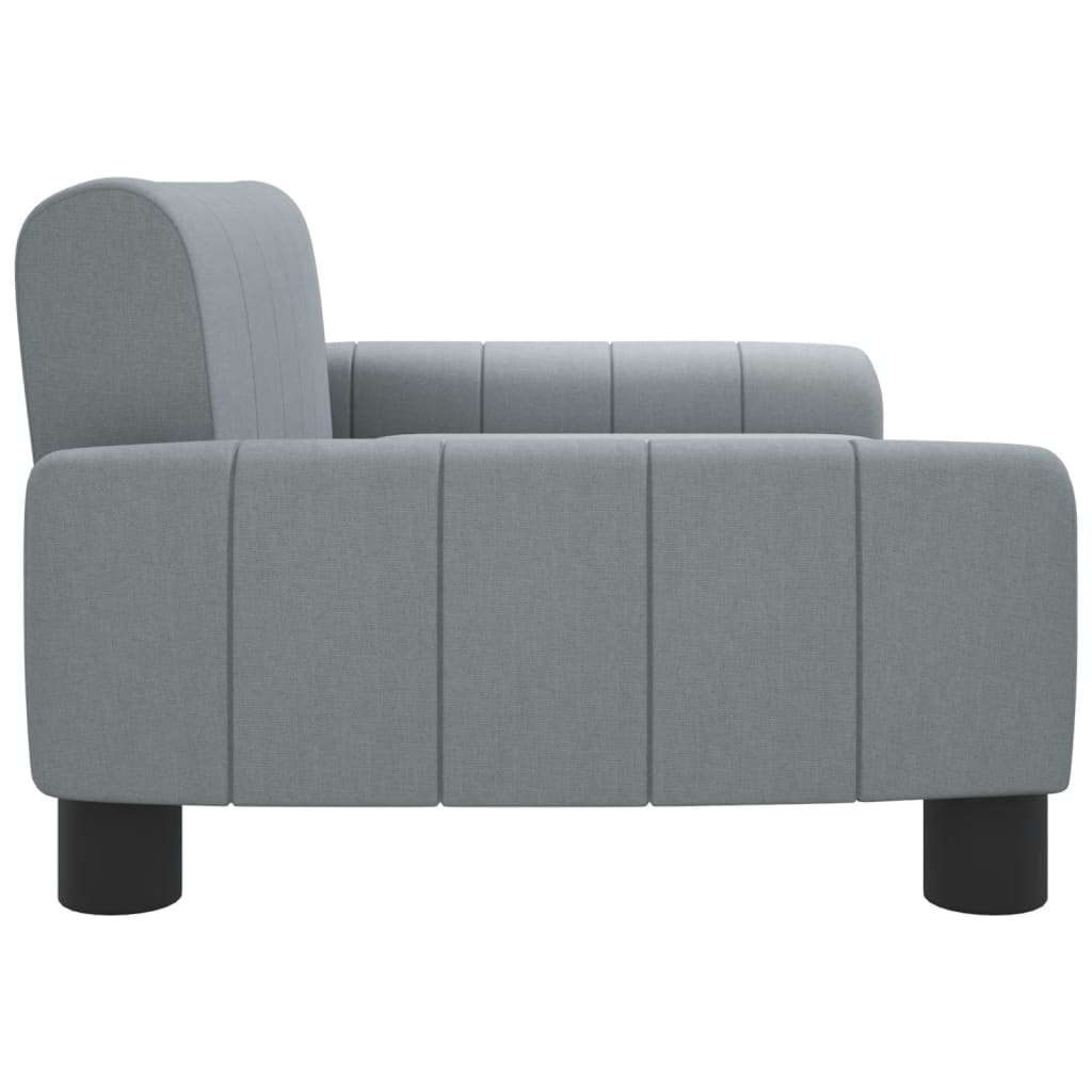 Kindersofa Hellgrau 70x45x30 cm Stoff