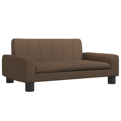 Kindersofa Braun 70x45x30 cm Stoff