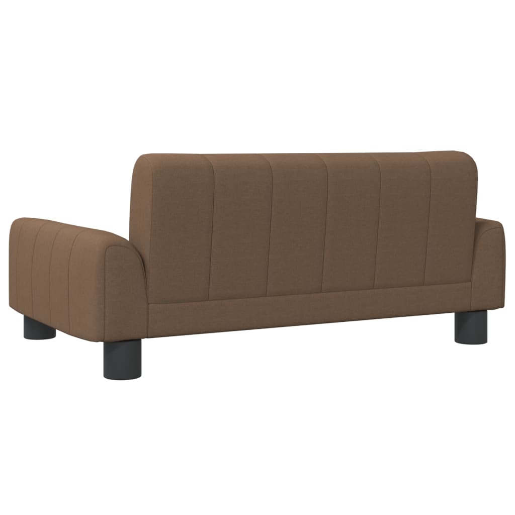 Kindersofa Braun 70x45x30 cm Stoff