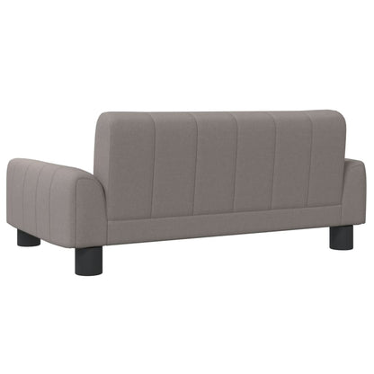 Kindersofa Taupe 70x45x30 cm Stoff