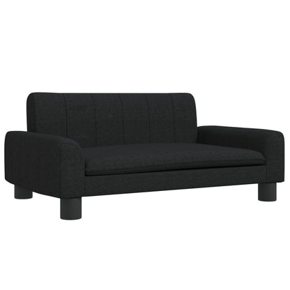 Kindersofa Schwarz 70x45x30 cm Stoff