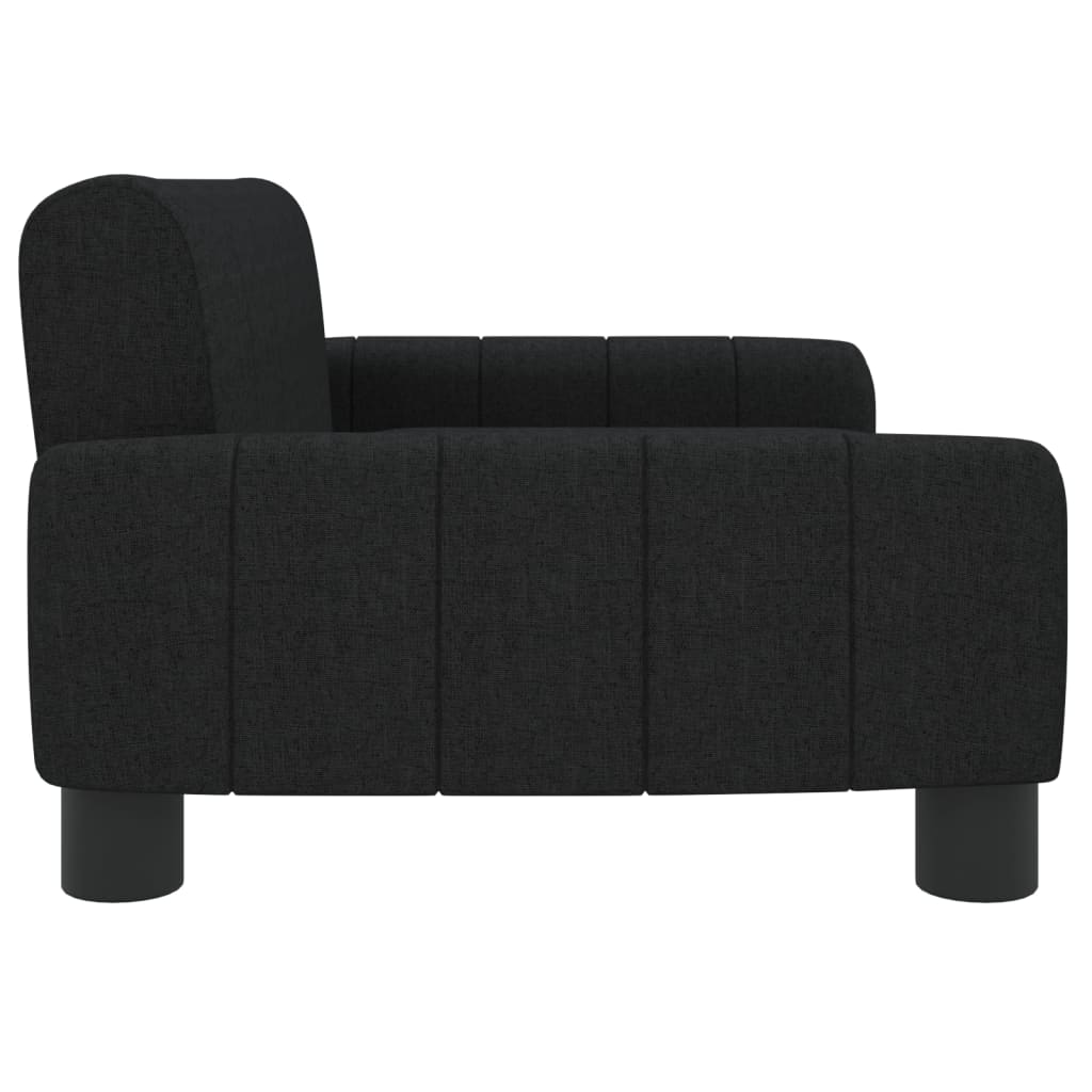 Kindersofa Schwarz 70x45x30 cm Stoff