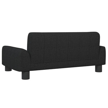 Kindersofa Schwarz 70x45x30 cm Stoff