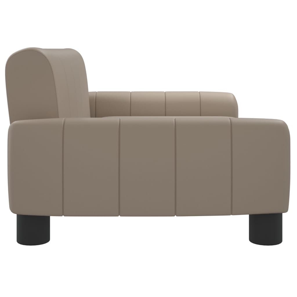 Kindersofa Cappuccino 70x45x30 cm Kunstleder