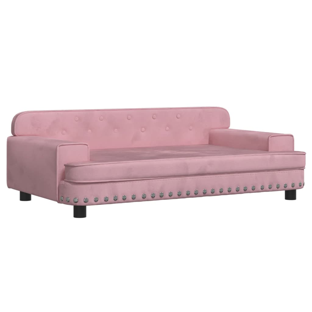 Kindersofa Rosa 90x53x30 cm Samt