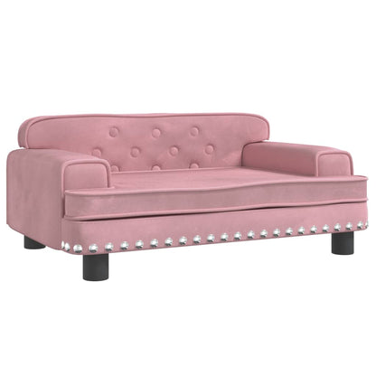 Kindersofa Rosa 70x45x30 cm Samt