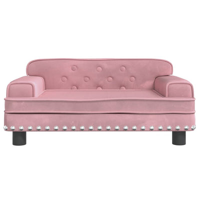 Kindersofa Rosa 70x45x30 cm Samt