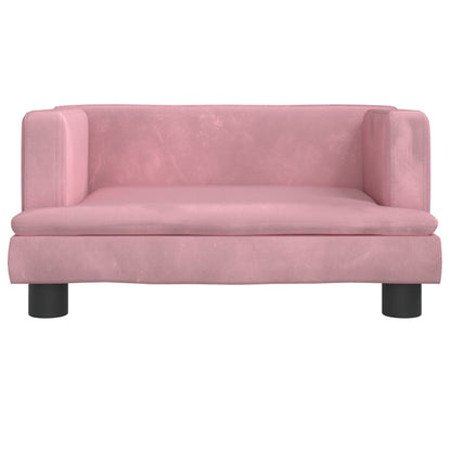 Kindersofa Rosa 60x40x30 cm Samt