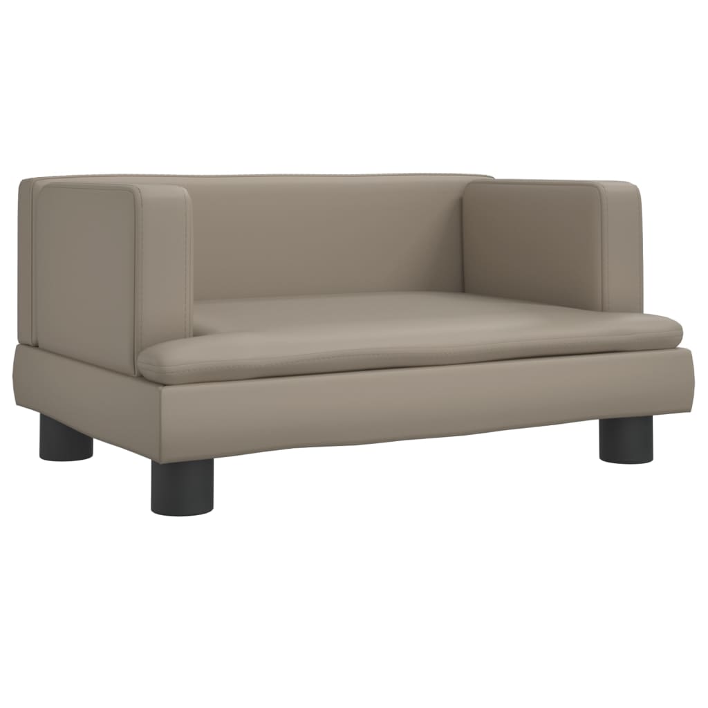 Kindersofa Cappuccino-Braun 60x40x30 cm Kunstleder