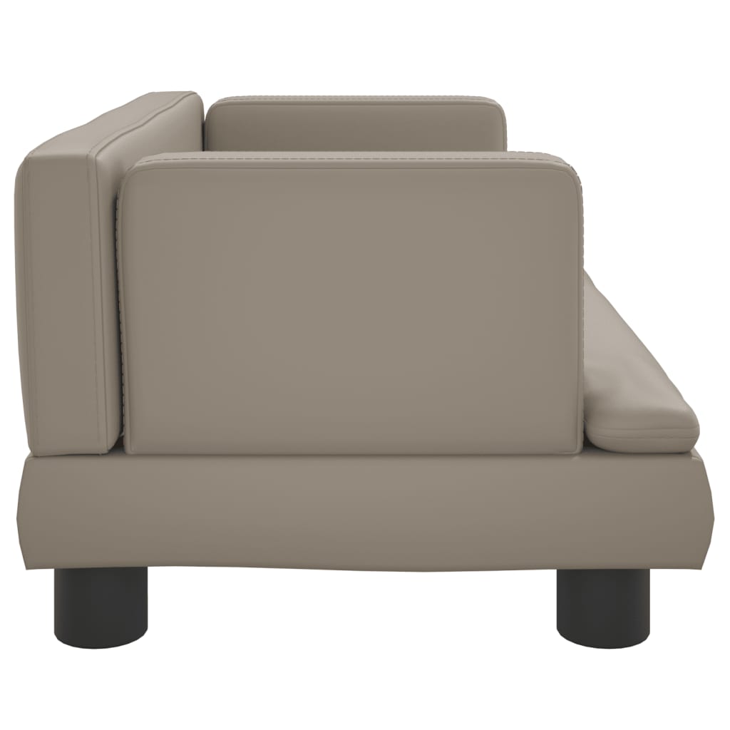 Kindersofa Cappuccino-Braun 60x40x30 cm Kunstleder