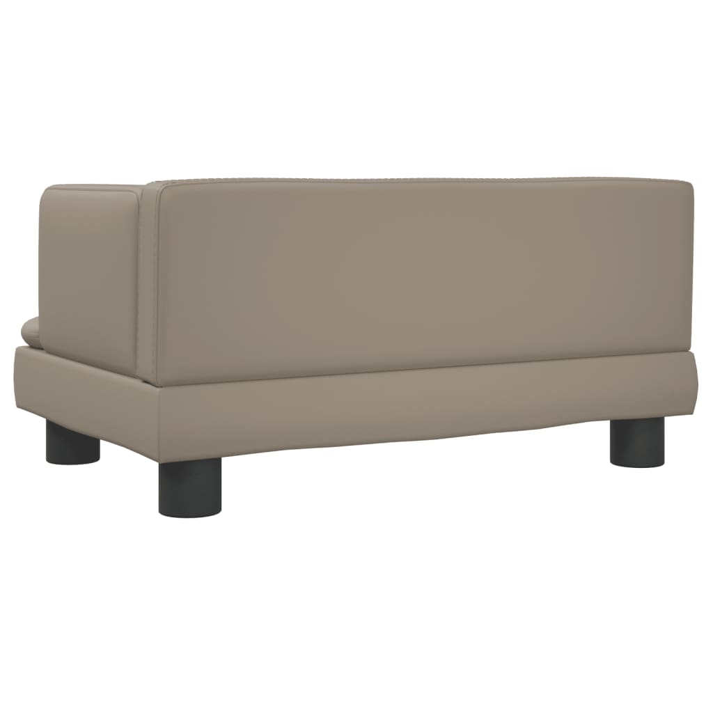 Kindersofa Cappuccino-Braun 60x40x30 cm Kunstleder