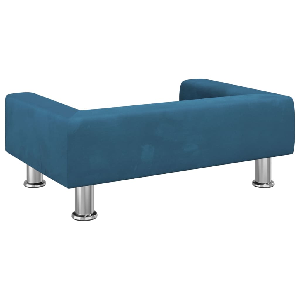 Kindersofa Blau 70x45x26,5 cm Samt