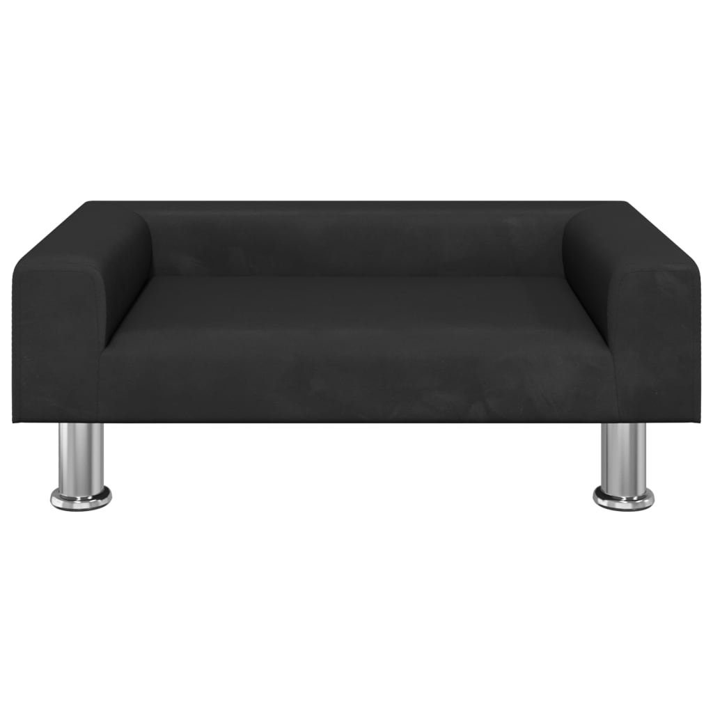 Kindersofa Schwarz 70x45x26,5 cm Samt