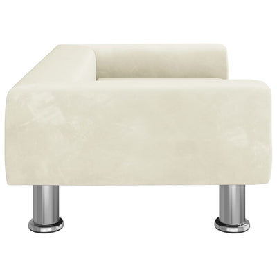 Kindersofa Creme 70x45x26,5 cm Samt