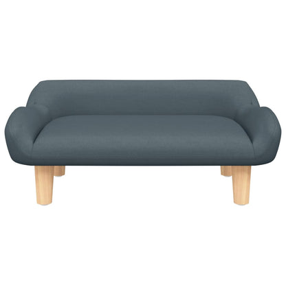 Kindersofa Dunkelgrau 70x40x24 cm Stoff