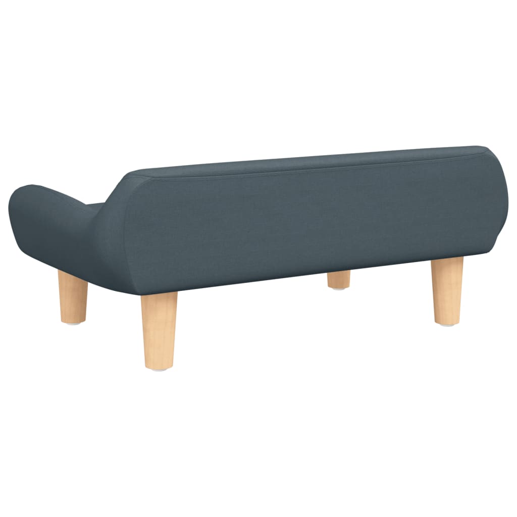 Kindersofa Dunkelgrau 70x40x24 cm Stoff