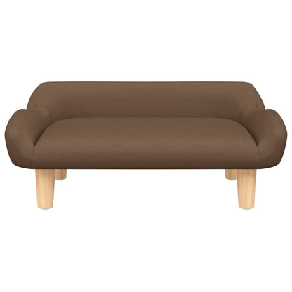 Kindersofa Braun 70x40x24 cm Stoff