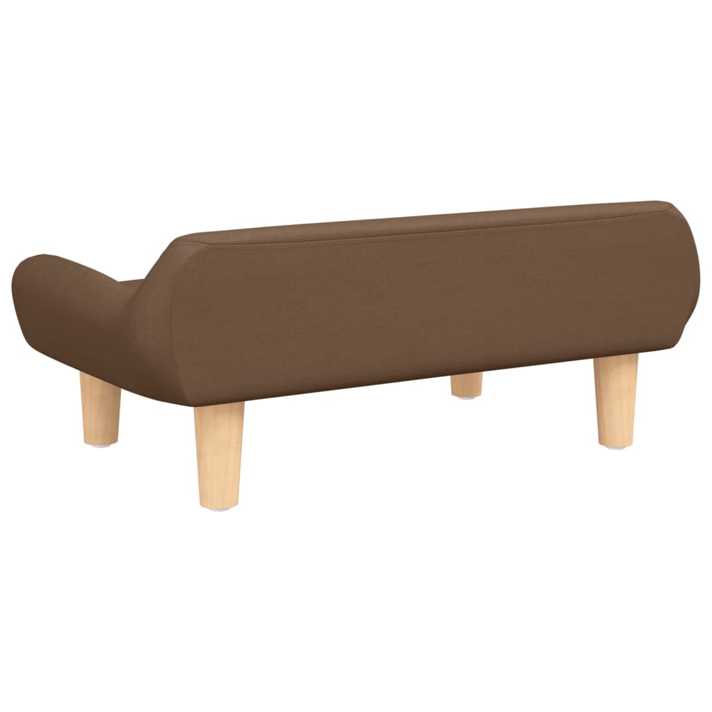 Kindersofa Braun 70x40x24 cm Stoff