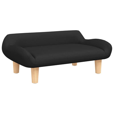 Kindersofa Schwarz 70x40x24 cm Stoff