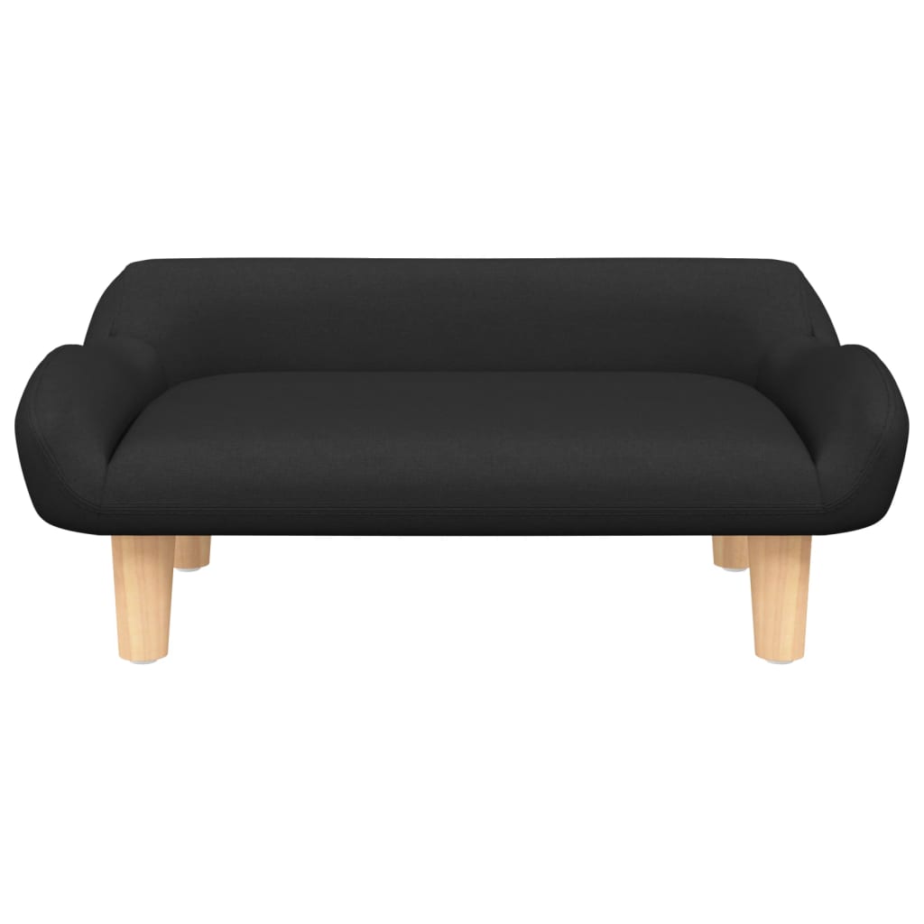 Kindersofa Schwarz 70x40x24 cm Stoff