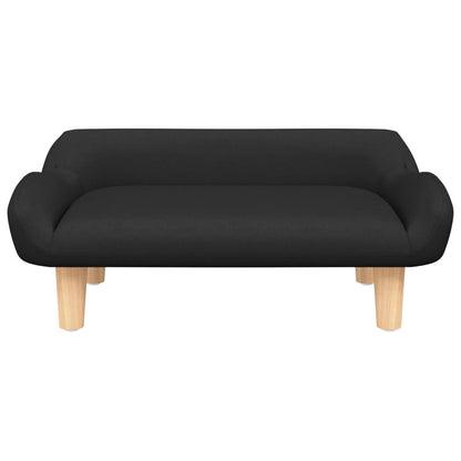 Kindersofa Schwarz 70x40x24 cm Stoff