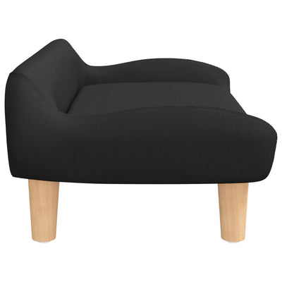 Kindersofa Schwarz 70x40x24 cm Stoff