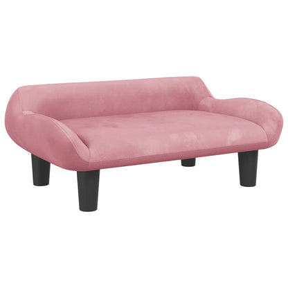 Kindersofa Rosa 70x40x24 cm Samt