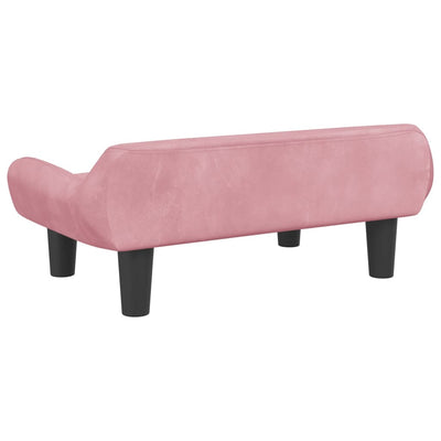 Kindersofa Rosa 70x40x24 cm Samt