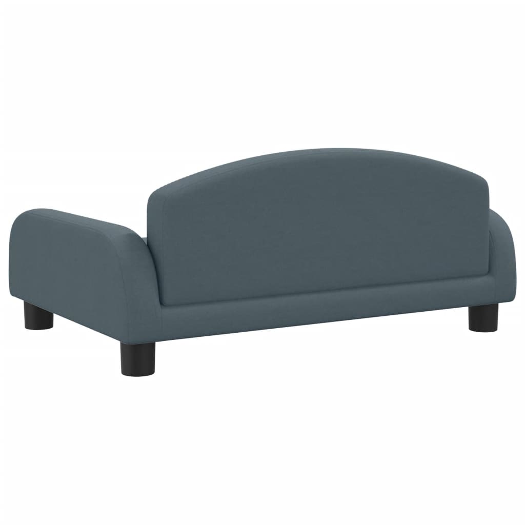 Kindersofa Dunkelgrau 70x45x30 cm Stoff