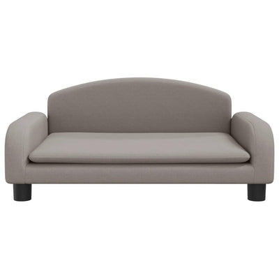 Kindersofa Taupe 70x45x30 cm Stoff