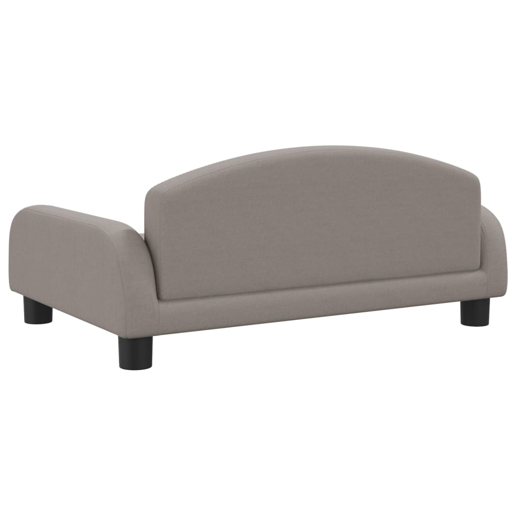 Kindersofa Taupe 70x45x30 cm Stoff