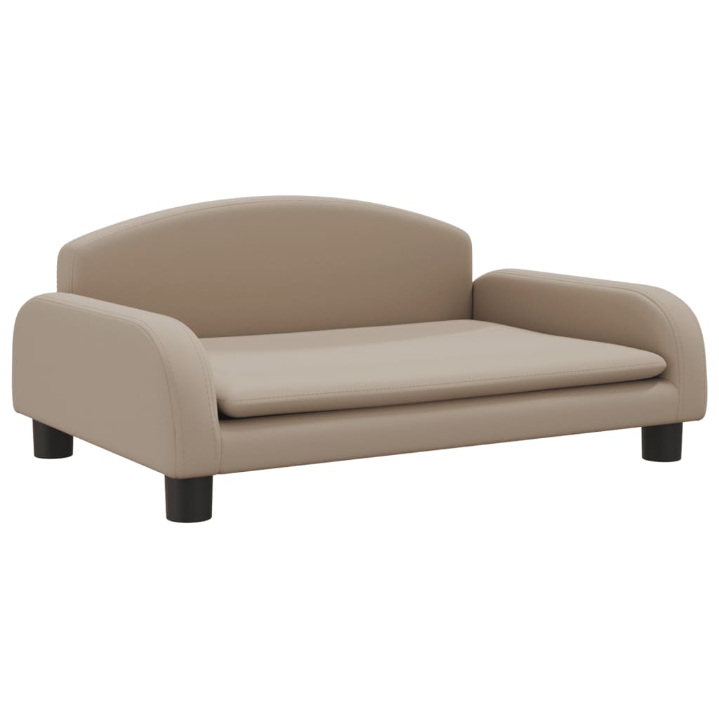 Kindersofa Cappuccino 70x45x30 cm Kunstleder