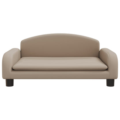 Kindersofa Cappuccino 70x45x30 cm Kunstleder