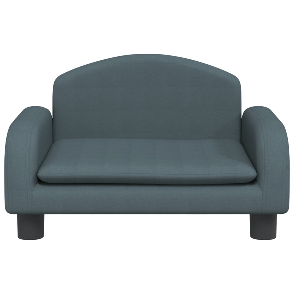 Kindersofa Dunkelgrau 50x40x30 cm Stoff