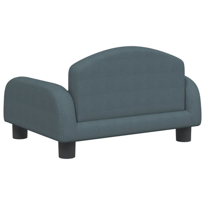 Kindersofa Dunkelgrau 50x40x30 cm Stoff