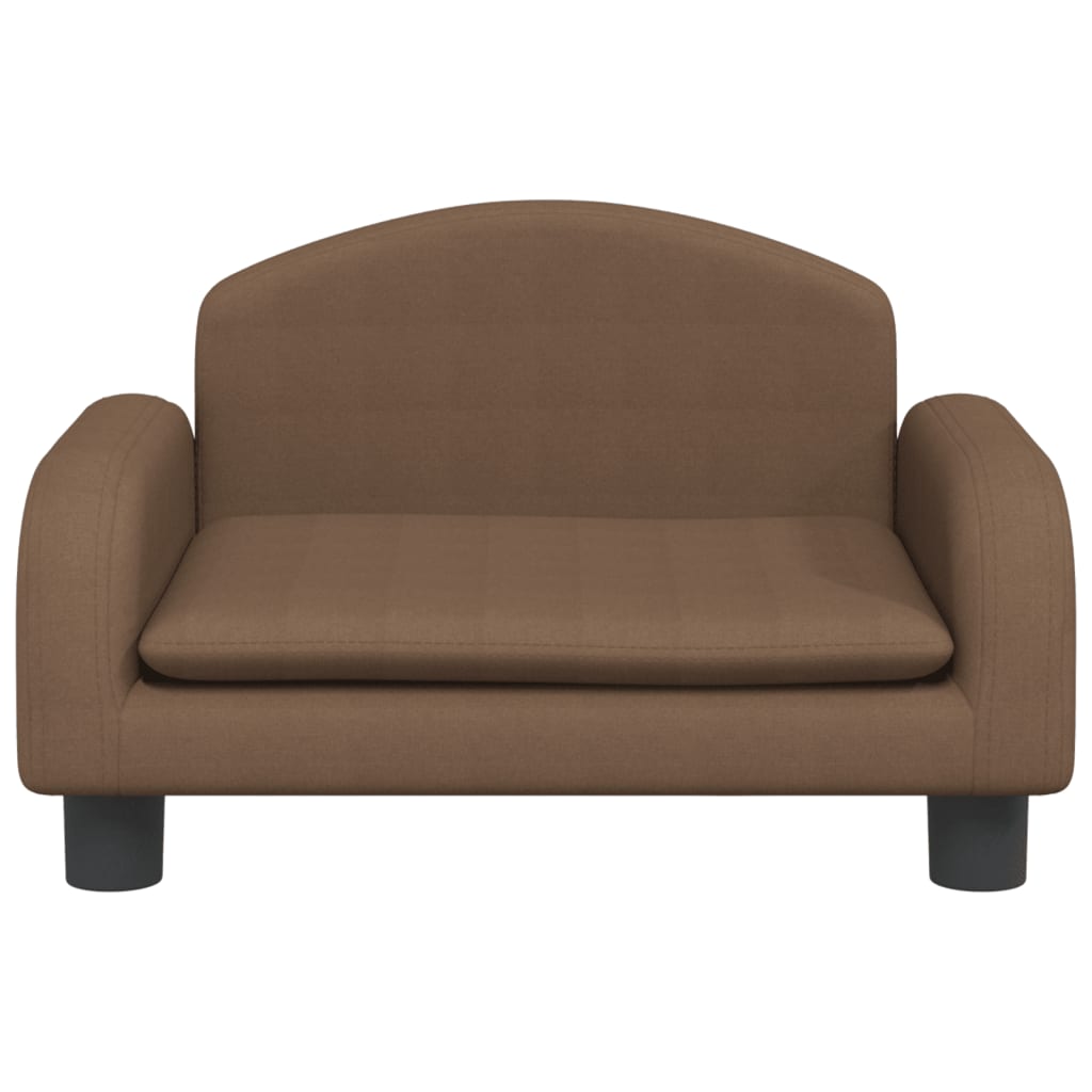 Kindersofa Braun 50x40x30 cm Stoff