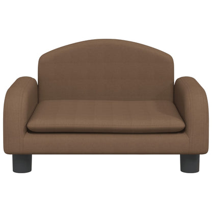 Kindersofa Braun 50x40x30 cm Stoff