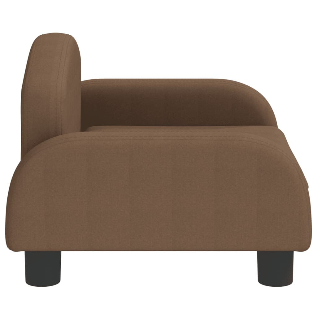 Kindersofa Braun 50x40x30 cm Stoff