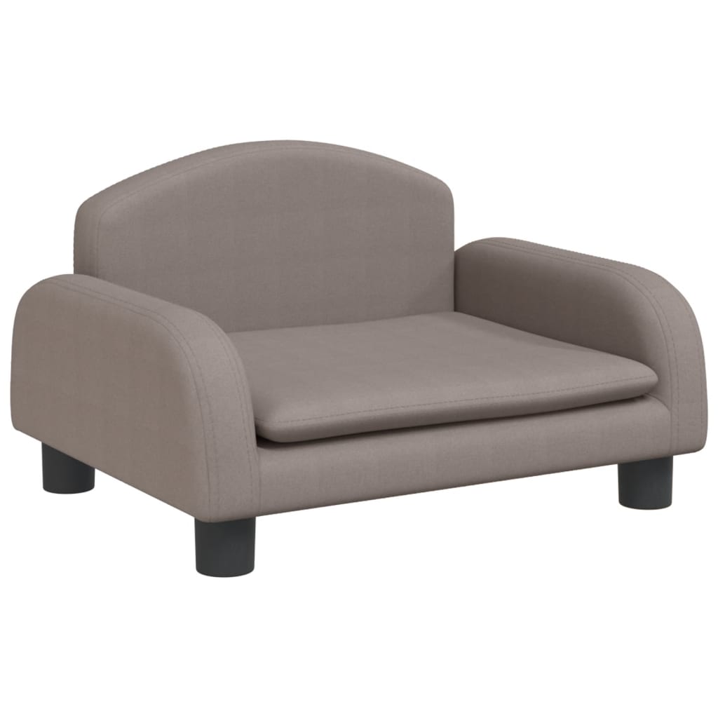 Kindersofa Taupe 50x40x30 cm Stoff