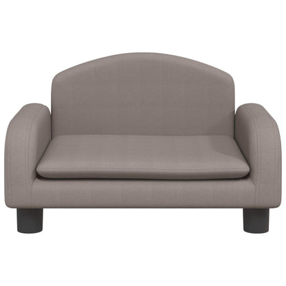 Kindersofa Taupe 50x40x30 cm Stoff