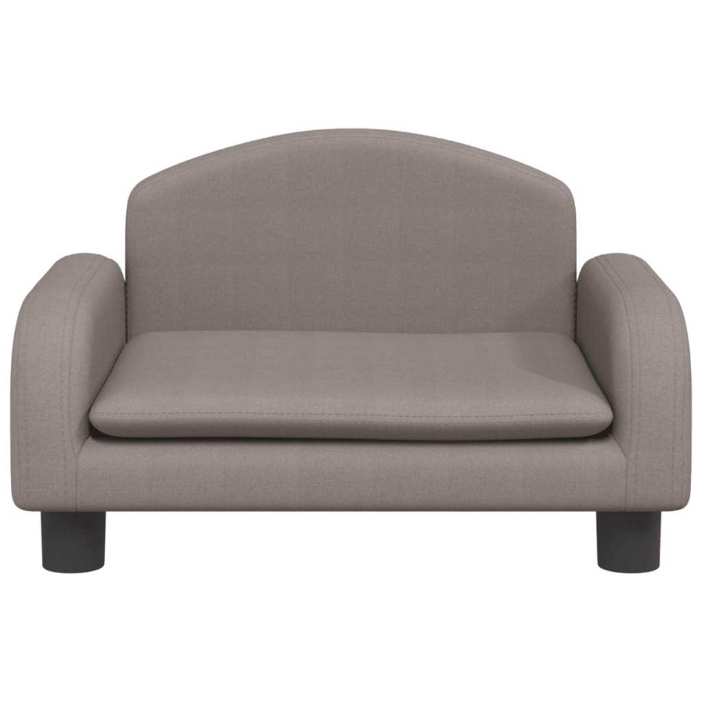 Kindersofa Taupe 50x40x30 cm Stoff