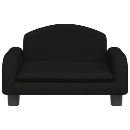 Kindersofa Schwarz 50x40x30 cm Stoff