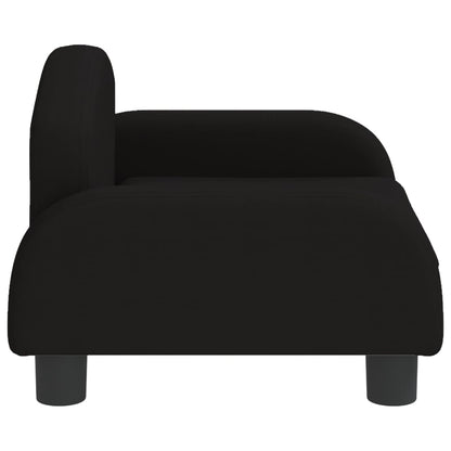 Kindersofa Schwarz 50x40x30 cm Stoff