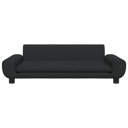 Kindersofa Schwarz 100x54x33 cm Samt