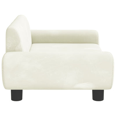 Kindersofa Creme 70x45x33 cm Samt