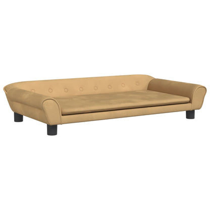 Kindersofa Braun 100x50x26 cm Samt