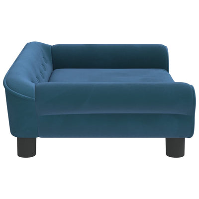 Kindersofa Blau 70x45x26 cm Samt