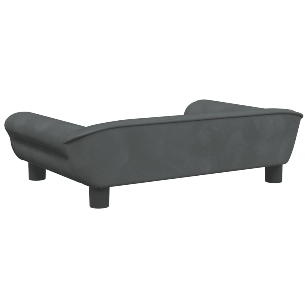 Kindersofa Dunkelgrau 70x45x26 cm Samt